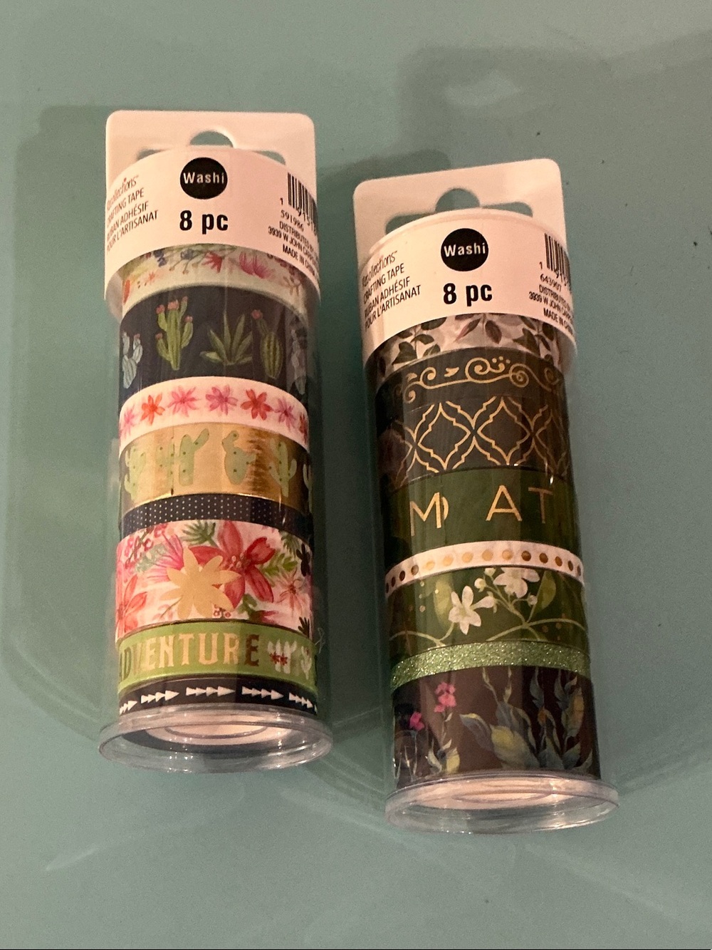 BRAND NEW NEVER OPENED: Recollections Green & Gold Botanical Washi Tape Sets
